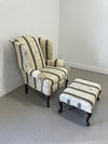 Thomasville Wingback and Ottoman