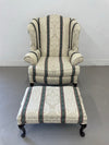 Thomasville Wingback and Ottoman