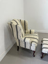 Thomasville Wingback and Ottoman