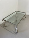 Glass & Metal Frame Coffee Table