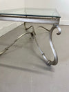 Glass & Metal Frame Coffee Table