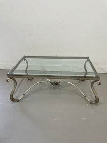  Glass & Metal Frame Coffee Table