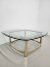 Brass & Glass Coffee Table