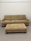 Microfiber Couch and Ottoman