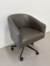 Pottery Barn "Gideon" Leather Swivel Office Chair