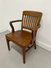 W.H. Gunlocke Walnut Office Chair