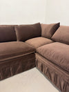 Lulu & Georgia "Portola Pleated" Velvet Sectional