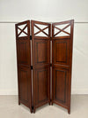 Mahogany 3-Panel Room Divider