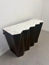 Marble Sawtooth Edge Console Table