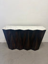 Marble Sawtooth Edge Console Table