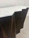 Marble Sawtooth Edge Console Table