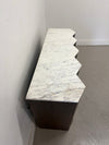 Marble Sawtooth Edge Console Table