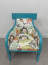 Wood & Upholstered Accent Chair