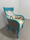 Wood & Upholstered Accent Chair