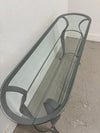 Iron and Glass Console Table