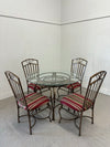 Metal & Glass Dining Set