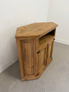 Rustic Pine Corner Cabinet