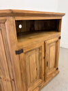 Rustic Pine Corner Cabinet