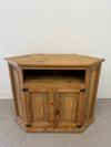 Rustic Pine Corner Cabinet