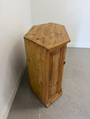 Rustic Pine Corner Cabinet