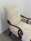 Upholstered Chair & Ottoman