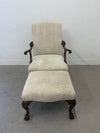 Upholstered Chair & Ottoman