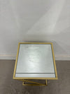 Metal & Mirrored Side Table