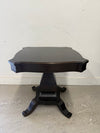 Wood Pedestal Accent Table