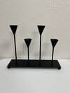 Set of 3 Twist Pillar Candleholders