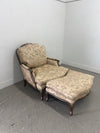 French Style Chair & Ottoman
