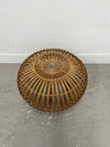 Round Rattan Ottoman
