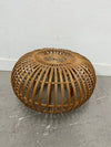 Round Rattan Ottoman