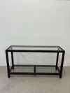 Mahogany & Glass Sofa Table