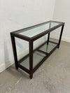 Mahogany & Glass Sofa Table