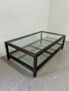 Mahogany & Glass Coffee Table