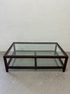 Mahogany & Glass Coffee Table