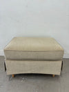 Skirted Upholstered Ottoman