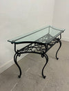 Iron & Glass Sofa Table