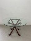 Metal & Glass Dining Table