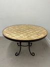 Outdoor Iron & Stone Table