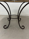 Outdoor Iron & Stone Table