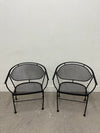 Outdoor Iron Bucket Chairs