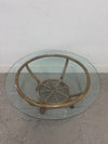 Glass & Rattan Coffee Table