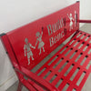 Paris Furnishings Red Buddy Bench