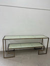 Metal & Glass Sofa Table
