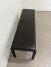 Crate & Barrel Leather Bench