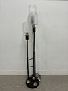 Seeded Glass Globe Floor Lamp