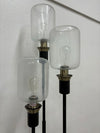 Seeded Glass Globe Floor Lamp