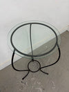 Metal & Glass Accent Table