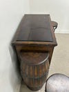 Bar with Barrel Design and 2 Stools